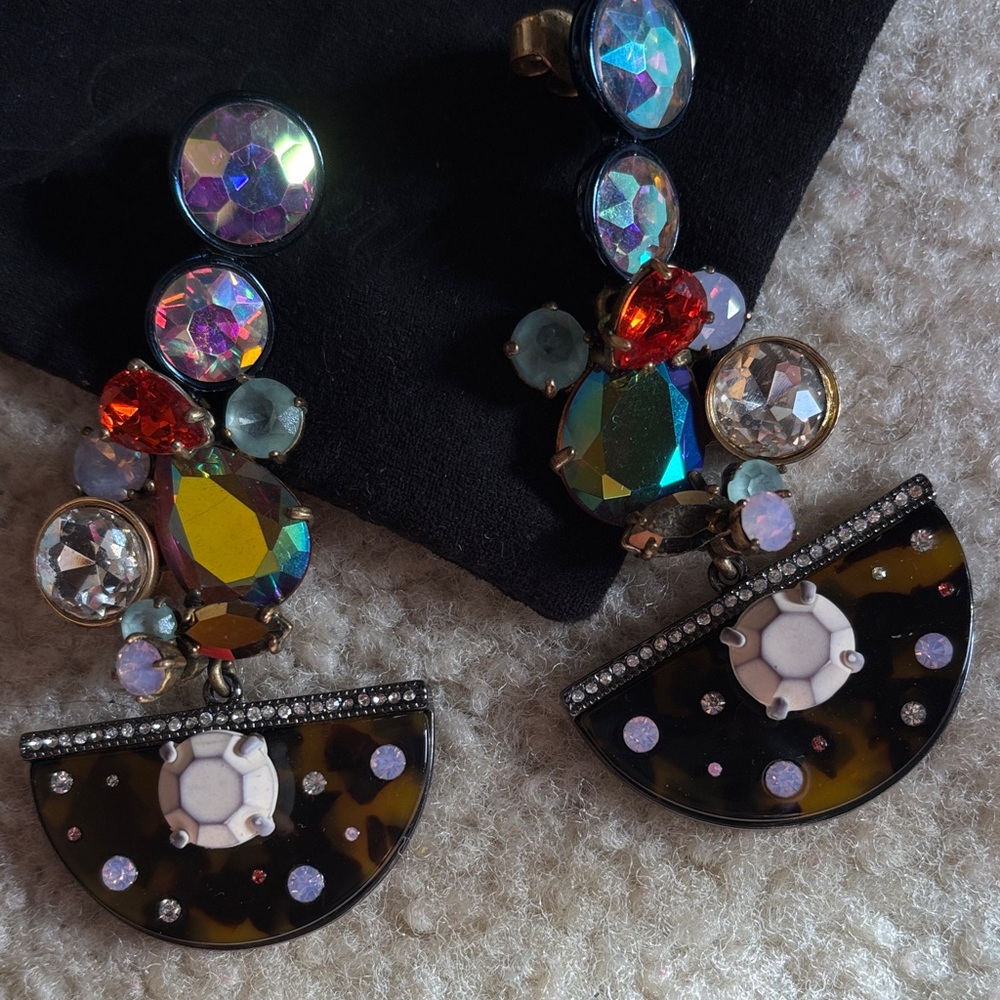 J. Crew Multicolor Statement Earrings - image 3
